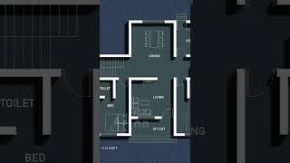 1100 sqft House plan Kerala #trending #haneedanugrahas