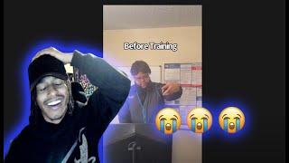 "How Managers Switch Up Once Training Is Over" reaction 😂😂😂