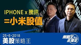 小米股值=IPHONE x 騰訊-美股策略王-Part1-2018年6月25日