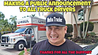 Making A Major Public Announcement To All Truck Drivers That Watch Mutha Trucker News
