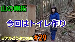 山を買って開拓中　#29 　今回はトイレ作り