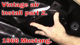 1968 Mustang Vintage air install part 2. Jade part 52