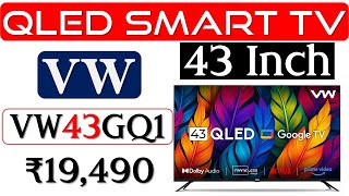 🔥VW VW43GQ1 Smart TV Review ►स्मार्ट टीवी ►VW 43 Inch ​4K UHD Smart TV ►Best VW Smart TV under 20000