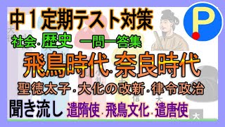 【歴史】中学定期テスト対策一問一答3～飛鳥時代・奈良時代～聖徳太子・大化の改新・律令政治