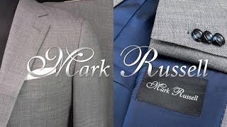 Gray sharkskin custom suit