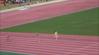 第3回宮崎県陸上競技記録会・中学女子4×100mリレー3組 / 1着：西池AC（渡部萌花・神田みなみ・永野礼華・山中唯華）