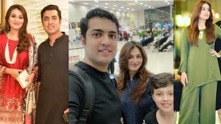 Iqrar ul hassan with wife and son cute video in restaurant💕💕