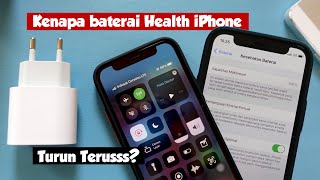 Kenapa baterai health iPhone terus turun?