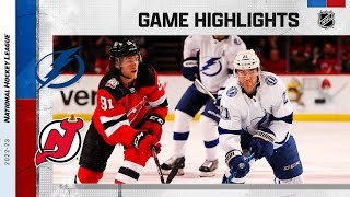 Lightning @ Devils 3/16 | NHL Highlights 2023