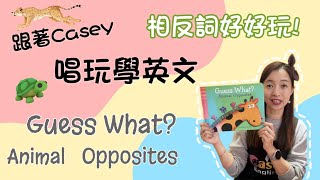 Guess What? Animal Opposites｜英文故事｜相反詞｜英文律動【跟著Casey唱玩學英文】Casey English