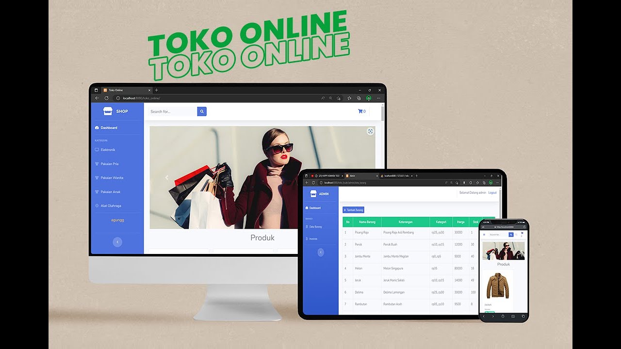 Membuat WEB PENJUALAN || TOKO ONLINE || E-COMMERCE || DENGAN ...