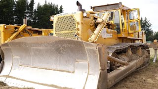 Vintage 1970s Caterpillar D9H Bulldozer with Cab in Wanaka | Otago | New Zealand | 4K