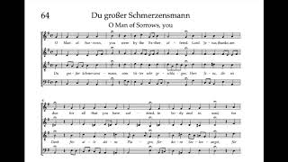 Bach Hymnbook 64:   Du grosser Schmerzensmann