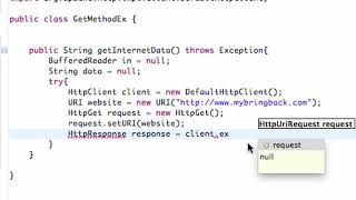 Android Application Development Tutorial 148 Executing HttpGet on a Http Client YouTube