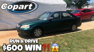 I Bought A $600 Honda Civic From Copart With 1 Owner‼️