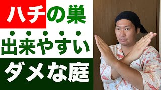 【ハチの巣】出来やすい庭の特徴と対策を解説