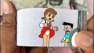 Doraemon Cartoon Flipbook #162 | Nobita Pulls Shizuka Clothes Flip Book | Flip Book Artist 2023