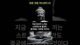 결국 모든 것은 지나간다 #1  I 일상적 스트레스를 해소 #1 I불교I철학I지혜I명언I마인드셋I끌어당김I오디오북I부처님 말씀 1분I