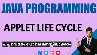Lifecycle of applet|Java Programming|malayalam Tutorial