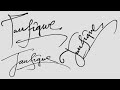 T stylish signature for beginners | Taufique signature style