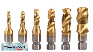 6Pcs 1/4 Inch M3-M10 Screw Tap HSS Combination Drill Tap Bit Set Review