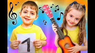 Alin Pretend Play Talent Show with Musical Instruments Toys for Kids