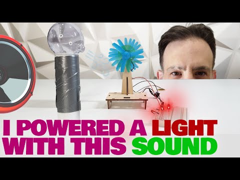 How does electricity turn into sound?