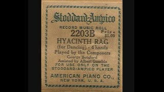 Hyacinth Rag (1911) - Played by the Composer