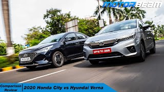 Honda City vs Hyundai Verna Comparison - Kaunsi Kharide? | MotorBeam हिंदी