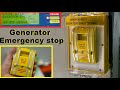 Generator E-STOP Pull Station! Fire Alarm Gen Shut Down Pull Station & Outdoor STI Stopper install.