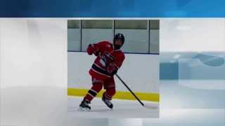 AED defibrillator helps save teen hockey player's life