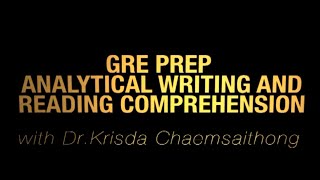 GRE Reading Comprehension \u0026 Analytical Writing