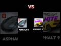 Asphalt 9 vs Asphalt 8 #asphalt9 #asphalt8 game #comparison #shorts#youtubeshorts