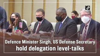 Defence Minister Singh, US Defense Secretary hold delegation level talks