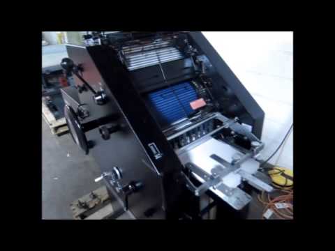 AB Dick 8820 Single Color Offset Press - YouTube