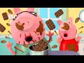 Peppa Pig Official Channel | Peppa Pig Toys: Making a Chocolate Birthday Cake with Peppa Pig