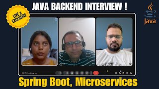 Java Backend Developer Interview | 3 Years Experience | Java + Spring Boot + Microservices