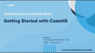 Getting Started with CodeHS