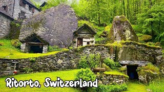 Ritorto, Switzerland 4K - A unique beautiful Swiss village - A true fairytale village