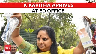 BRS leader K Kavitha visits ED office with BAGS of PHONES in a dramatic scene, here is why!