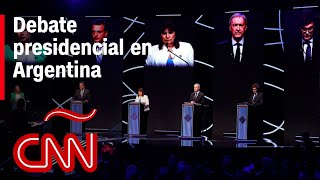 Resumen del debate presidencial en Argentina 2023 entre Massa, Milei, Bullrich, Schiaretti y Bregman
