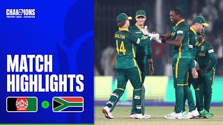 South Africa vs Afghanistan 3rd ICC Champions Trophy Match Highlights 2025 | SA vs AFG Highlights