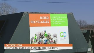 Cleaning up after the holidays, what items can and cannot be recycled