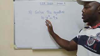 Solve the equation 4x²=9x