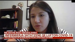 Report TV -Infermierja shqiptare shtatzënë që vijon luftën me COVID-:19