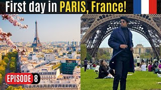 Day first in France(paris)🇫🇷 || Episode - 8 || france 🇫🇷 || solo travel ||