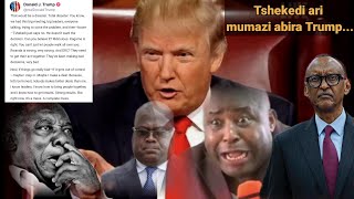 Umva icyo Trump ABWIYE Tshekedi WANZE Kwemera Imyanzuro yavuye M'unama Yahuje EAC na SADC TANZANIA.