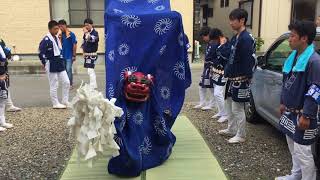 村上七夕祭り2017 小町 獅子舞