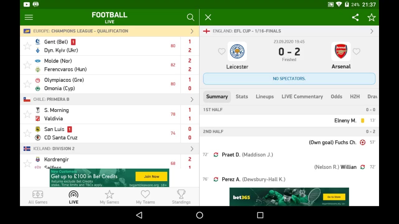 Myscore Football