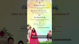 South Indian Wedding Video Invite | Best Caricature Animation Invite 2023